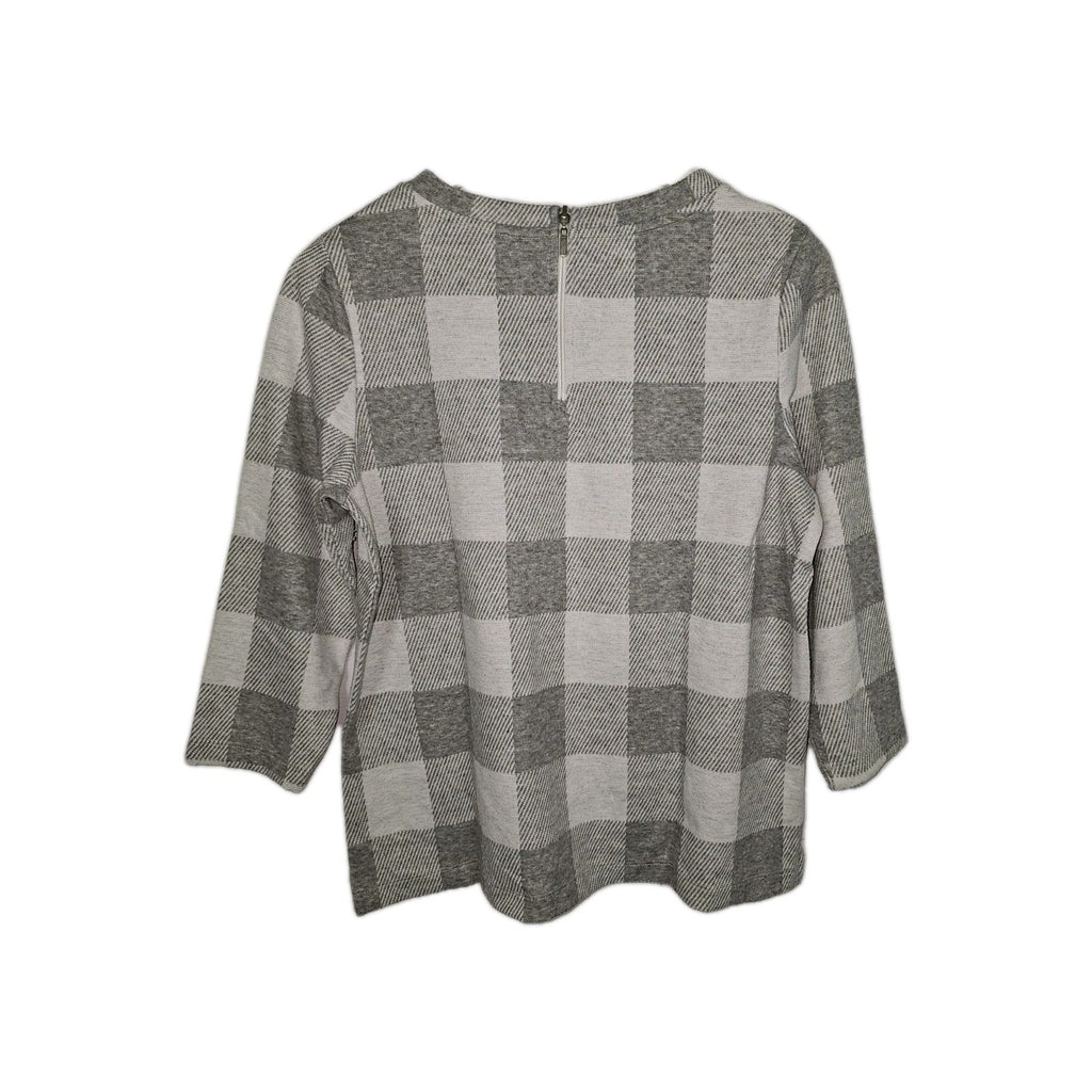 EK10071 Damen Pullover Street One Gr.36 Grau Karriert3