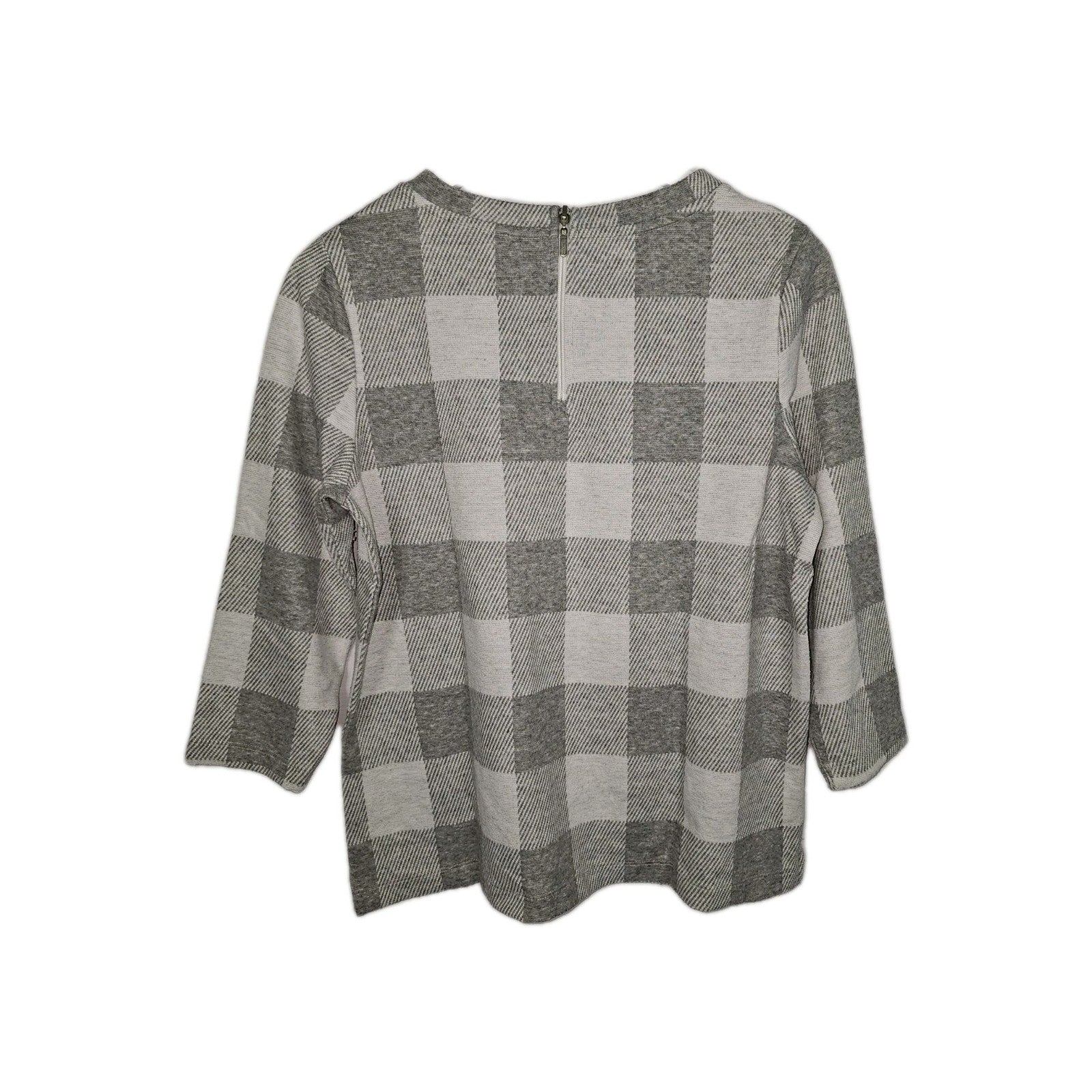 EK10071 Damen Pullover Street One Gr.36 Grau Karriert3
