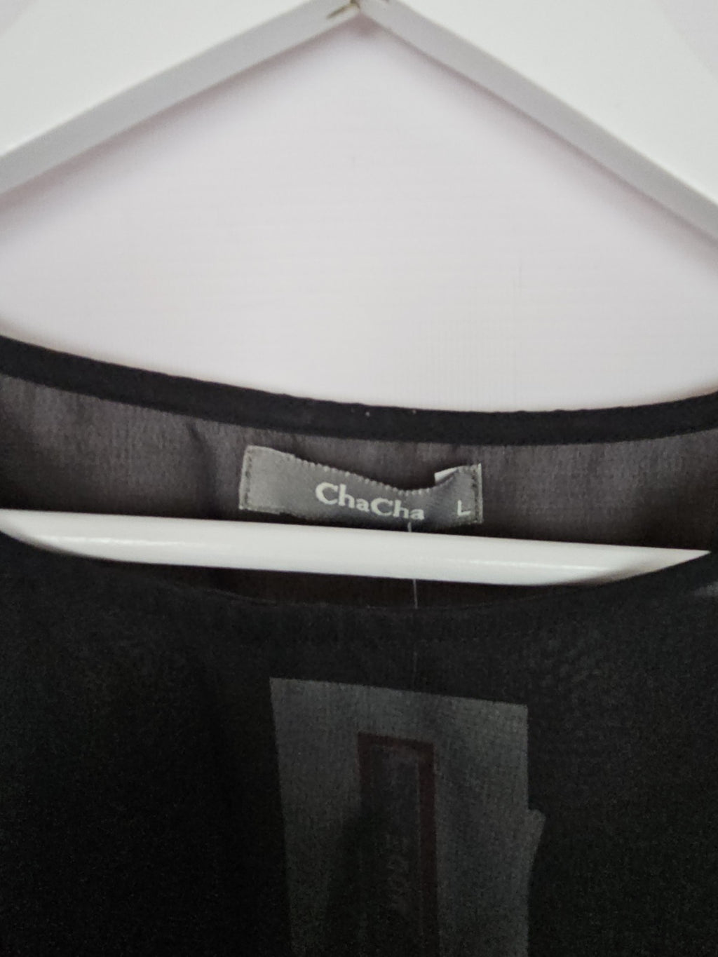 EK9529 Damen Bluse von ChaCha, Schwarz, Gr. L1