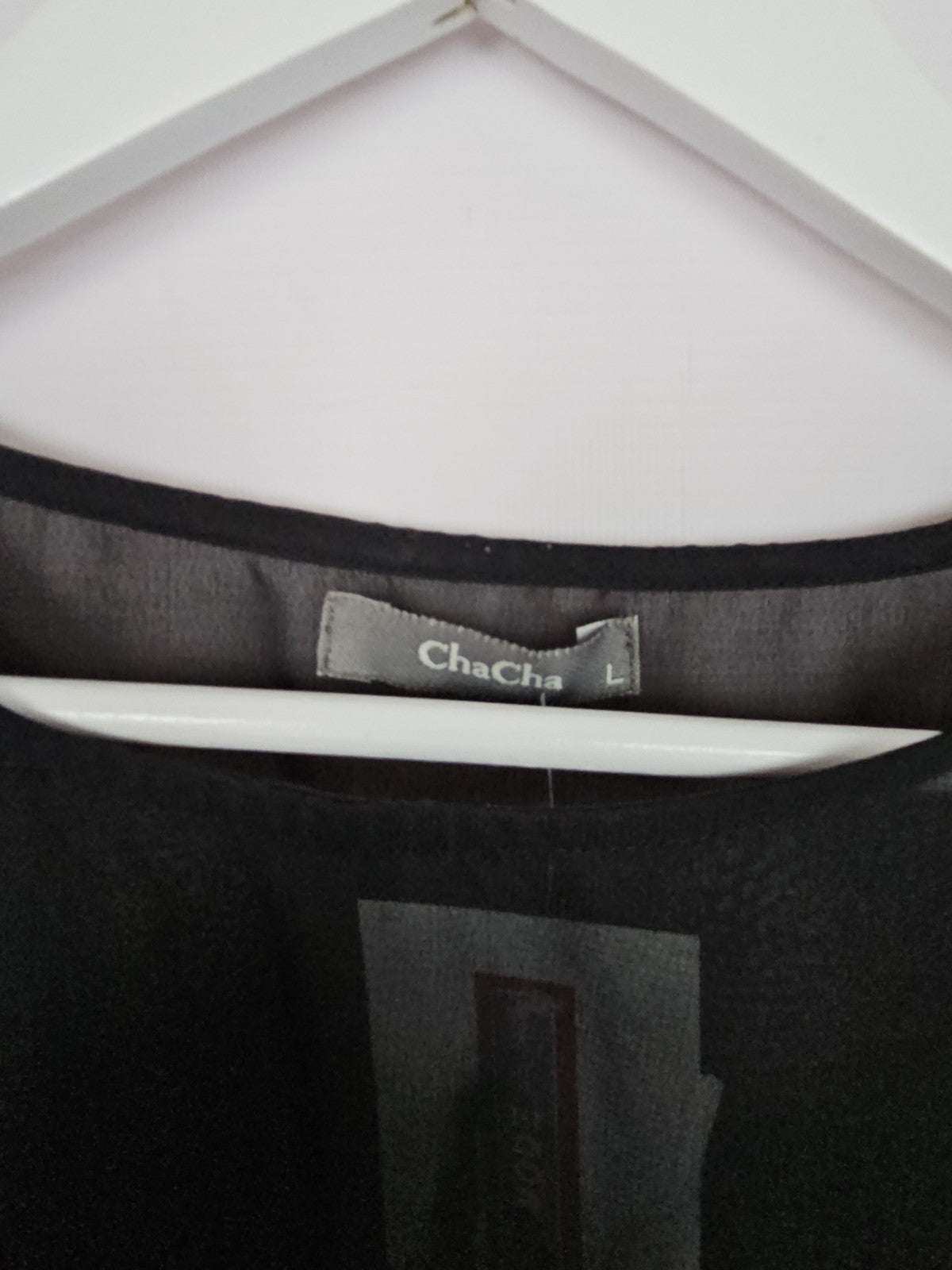 EK9529 Damen Bluse von ChaCha, Schwarz, Gr. L1