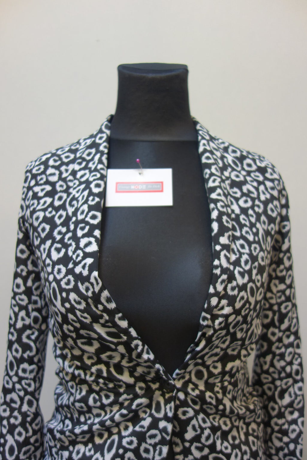 EK2043 Damen Blazer von Amisu, schwarz/weiß, gr. 341