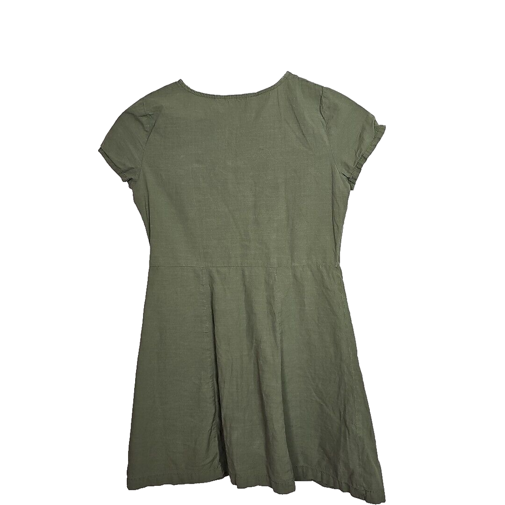 EK4883 Damen Kleid Von H&M, Olivengrün, Gr. 146 2