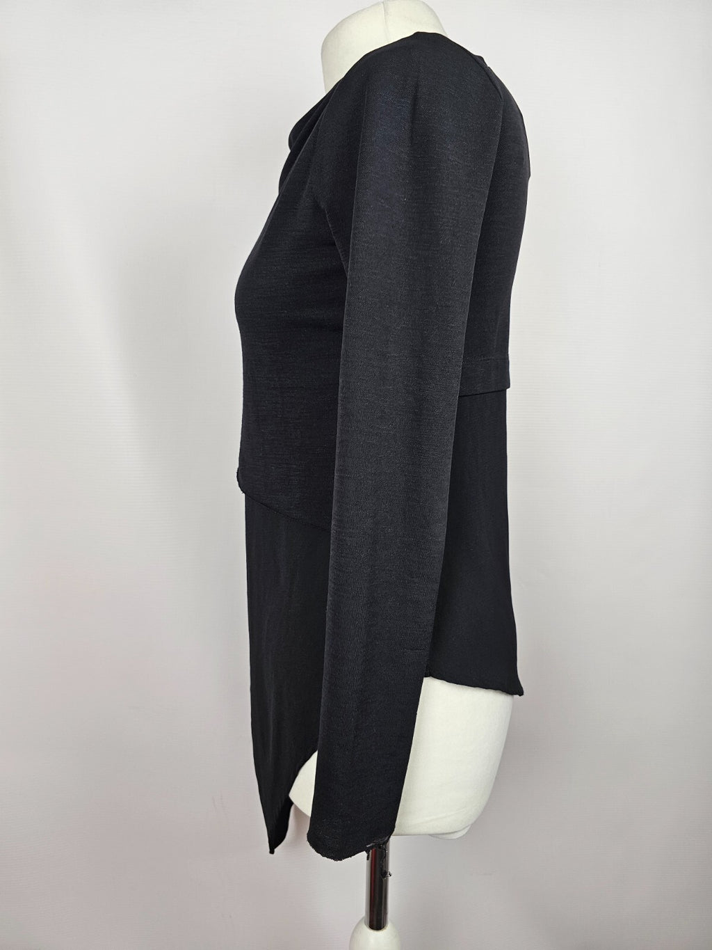 EK4889 Damen Langarmshirt von Zara, schwarz, Gr.S2