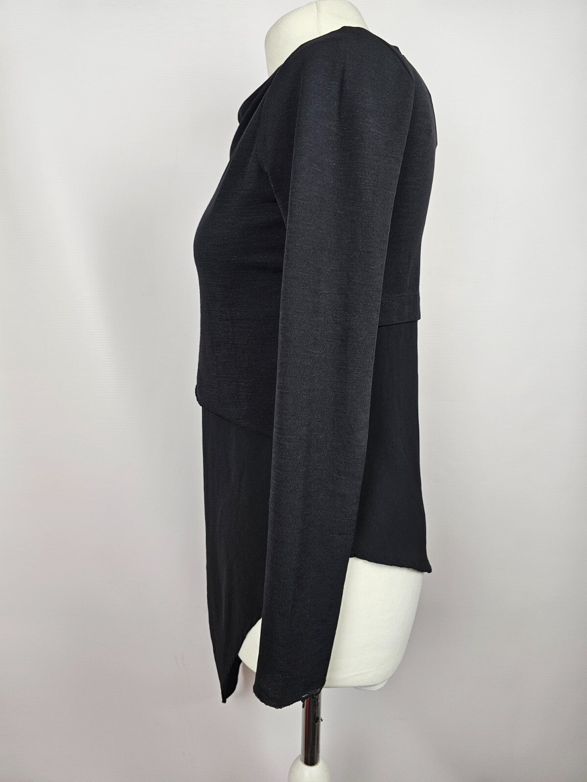 EK4889 Damen Langarmshirt von Zara, schwarz, Gr.S2