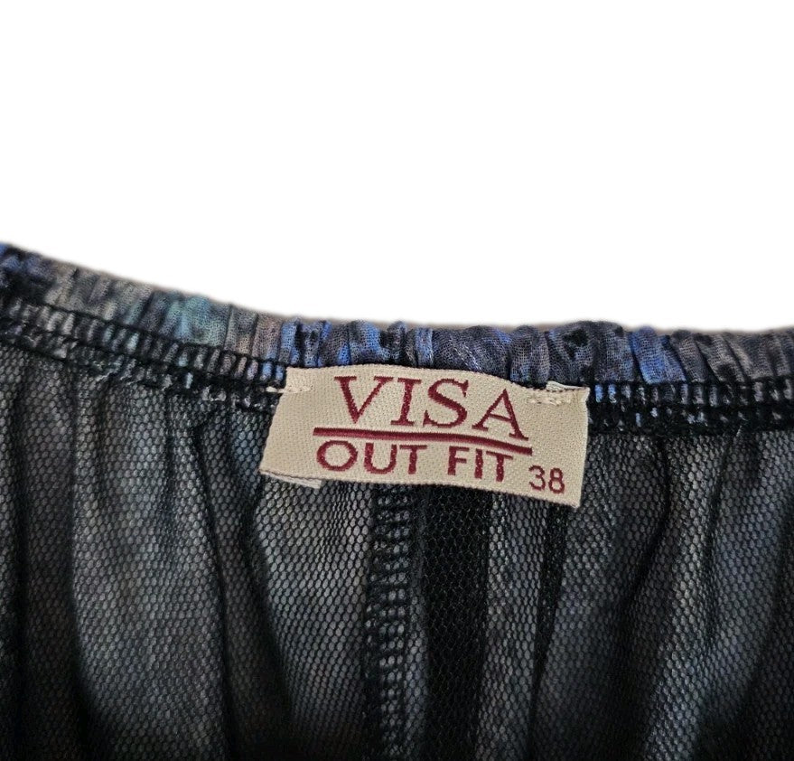 EK10615 Damen Bluse von Visa Outfit, Blau, Gr. 381