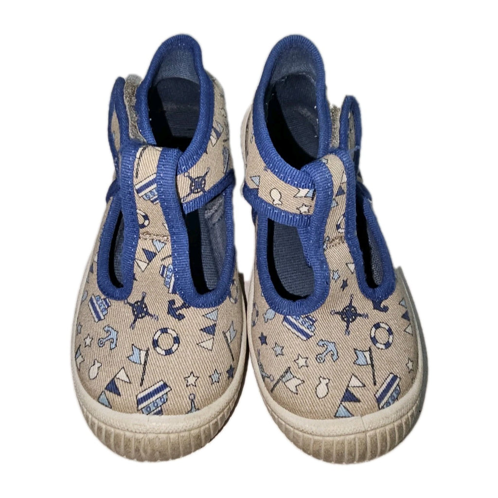 ES902 Jungen Hausschuhe von SuperFit, blau-beige, Gr.231