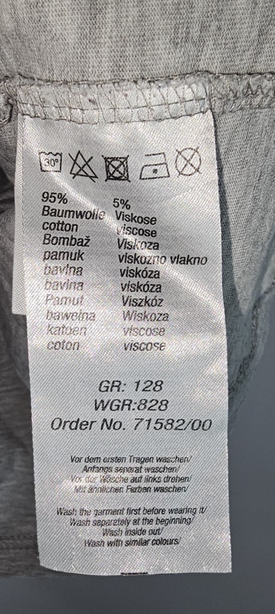 EK8215 Jungen Schlafanzug von Xmail, Grau, Gr. 1288