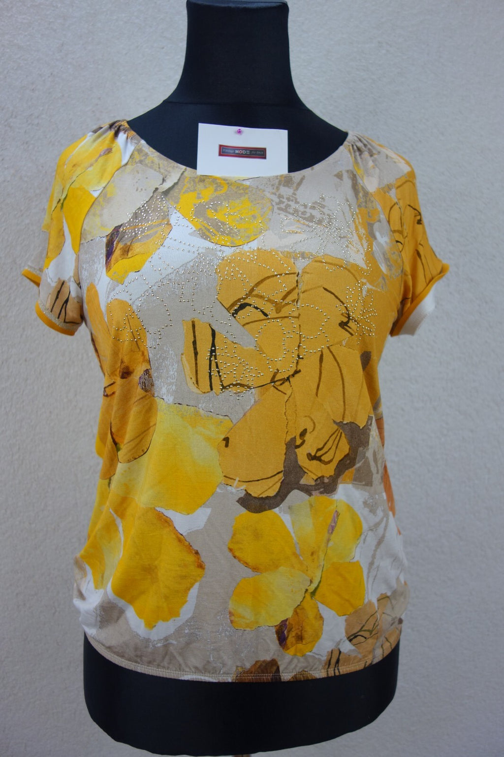 EK1873 Damen T-Shirt von Betty Barclay, gelb, Gr. 380