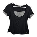EK9680 Damen T-Shirt von Lisa Tossa, schwarz, Gr.L0