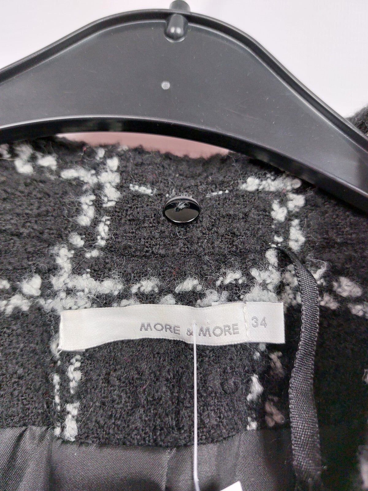 EK3988 Damen Blazer von More&More, schwarz mit weiß, Gr. 345