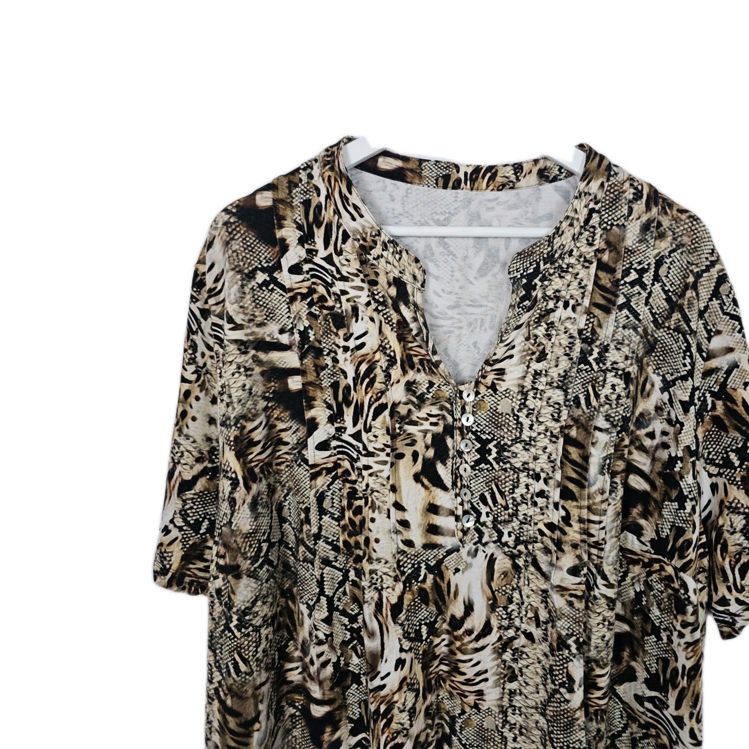 EK9325 Damen Bluse, Braun, Gr. Ca XXL1