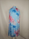 EK6445 Damen Kleid, blau-rosa, Gr.360