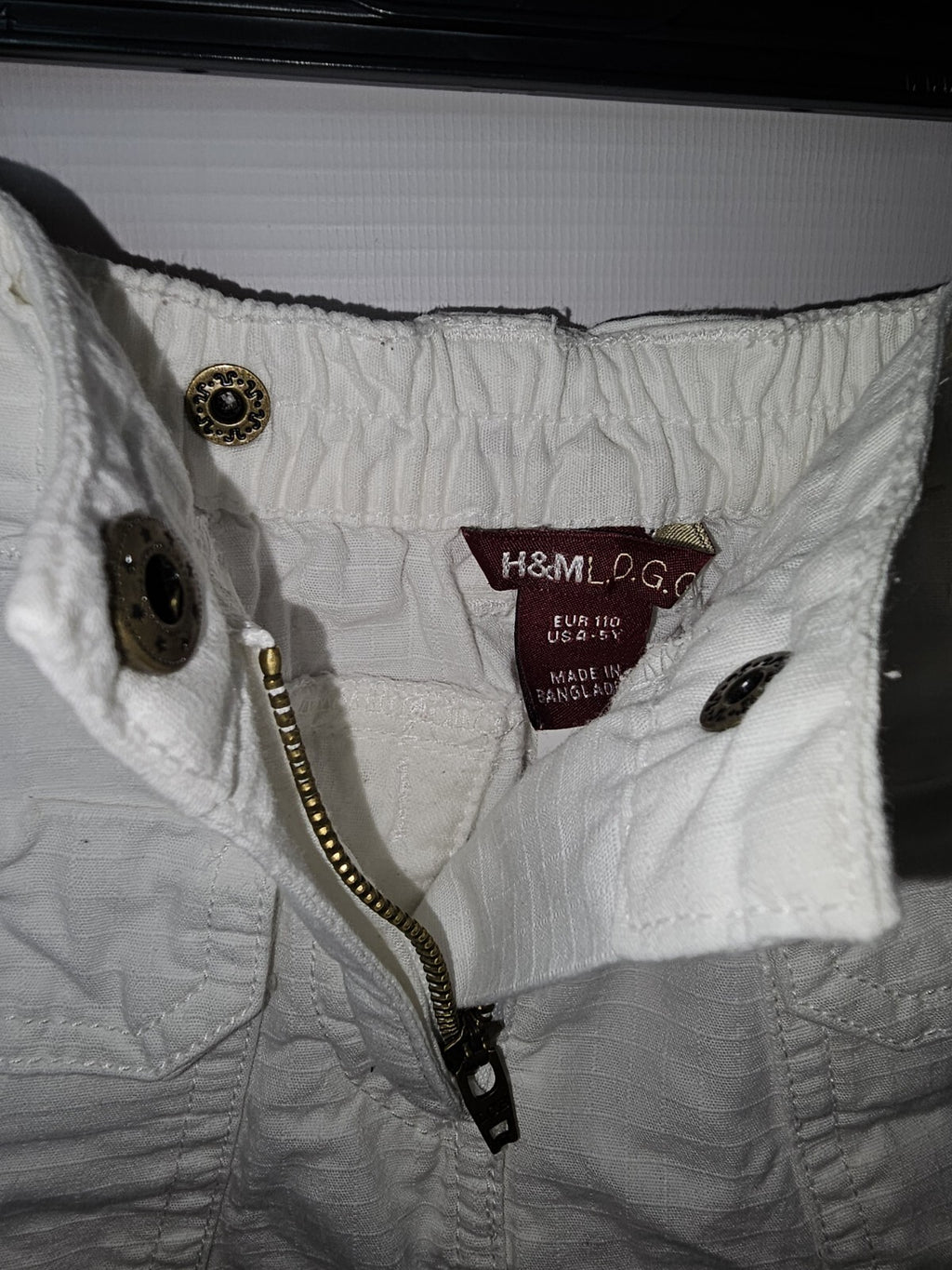 EK3035 Mädchen Rock von H&M, Weiß, Gr.1101