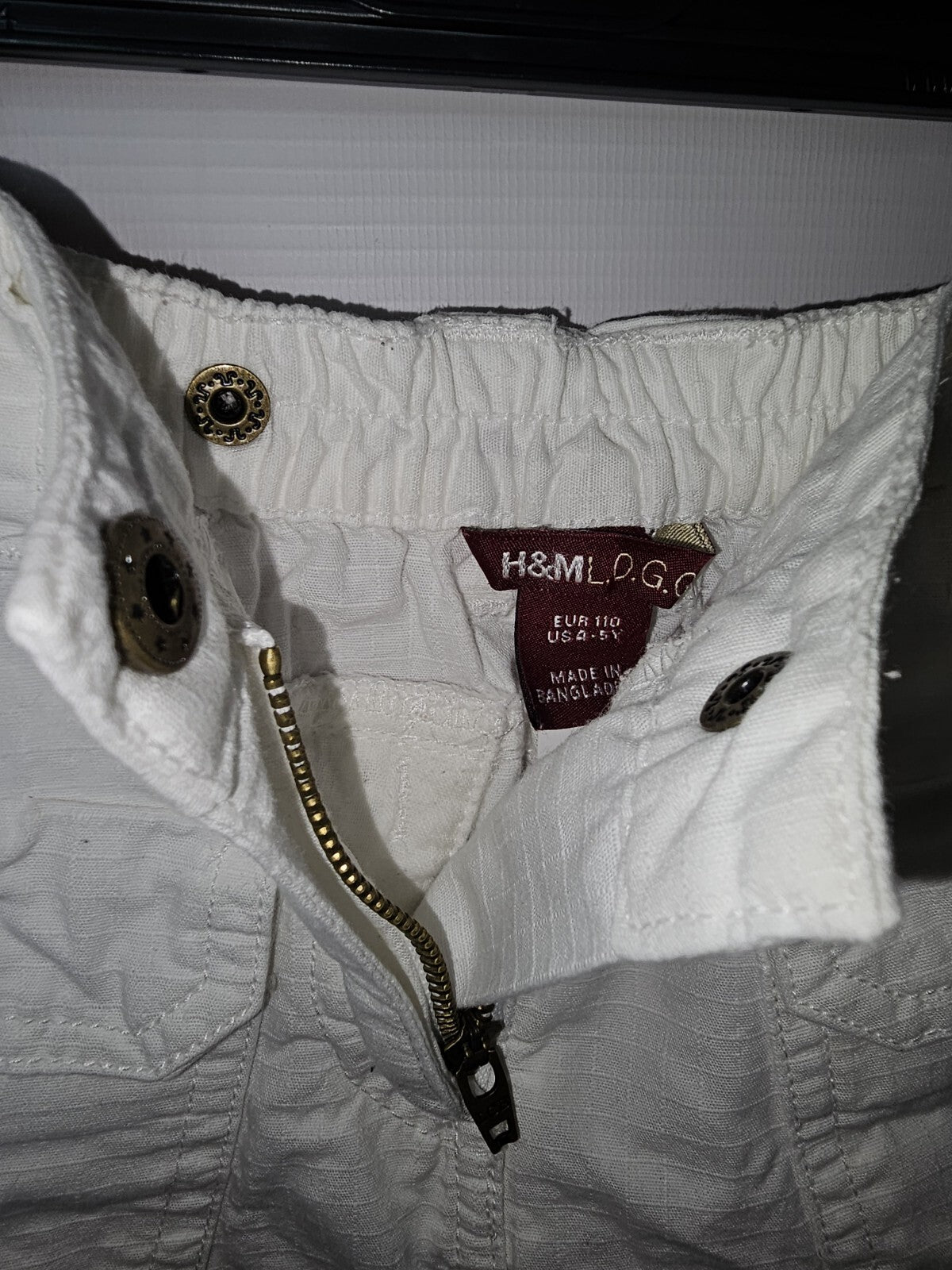 EK3035 Mädchen Rock von H&M, Weiß, Gr.1101