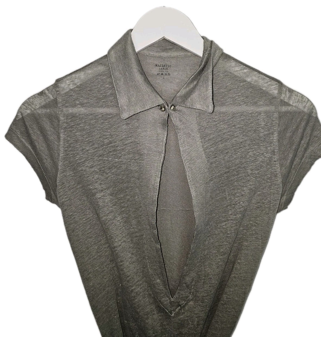 EK9587 Damen Kleid von Majestic, Grau, Gr. 381