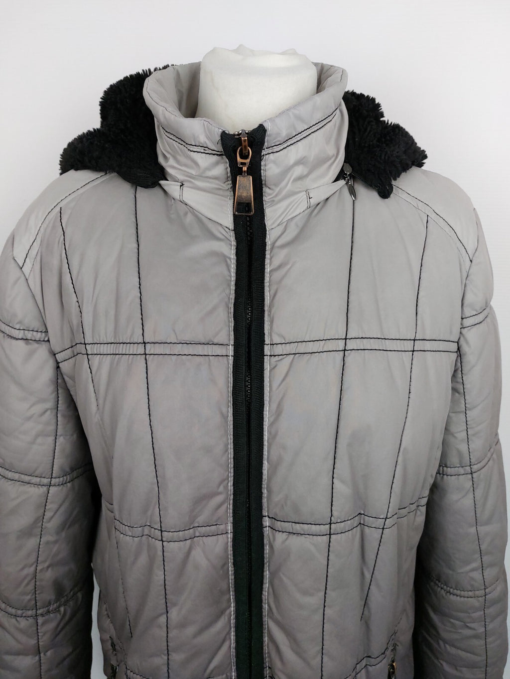 EK4403 Damen Mantel von Gerry Weber, grauer Verlauf, Gr. L/XL1