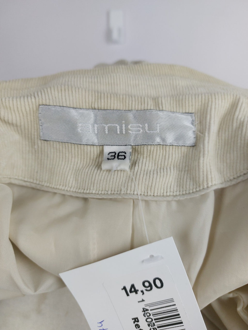 EK3274 Damen Blazerjacke von Amisu, beige, Gr. 369