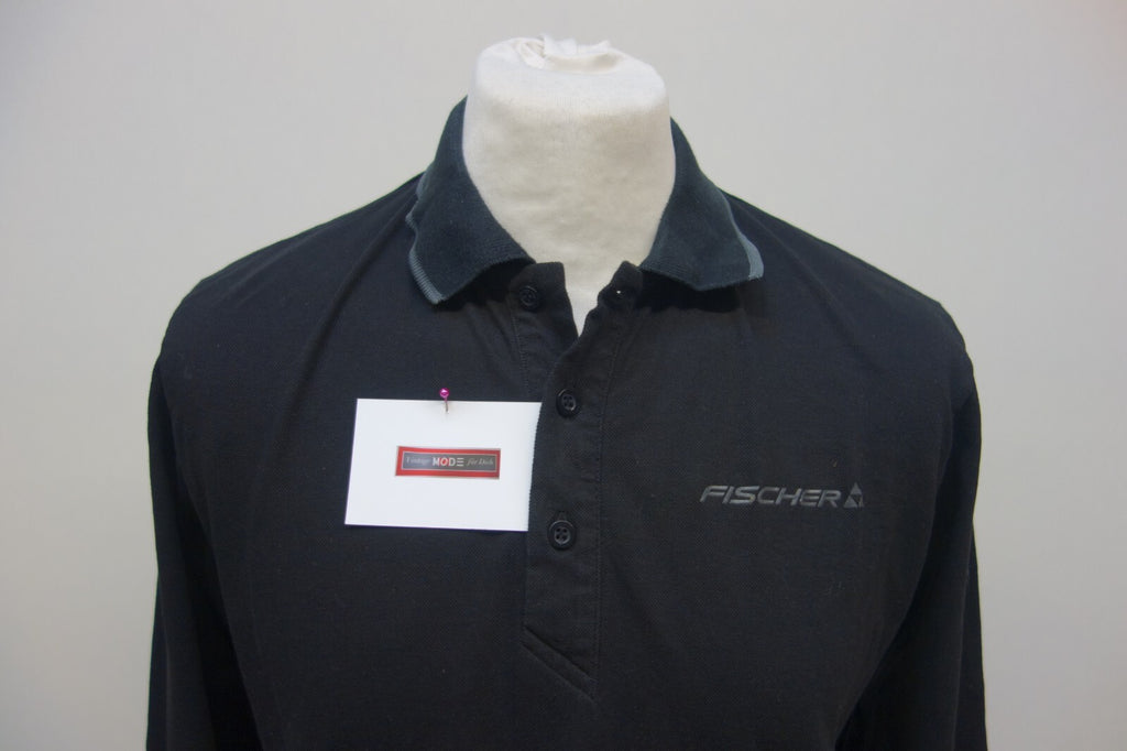 EK2596 Herren Polo von Fisher, schwarz, Gr. L1