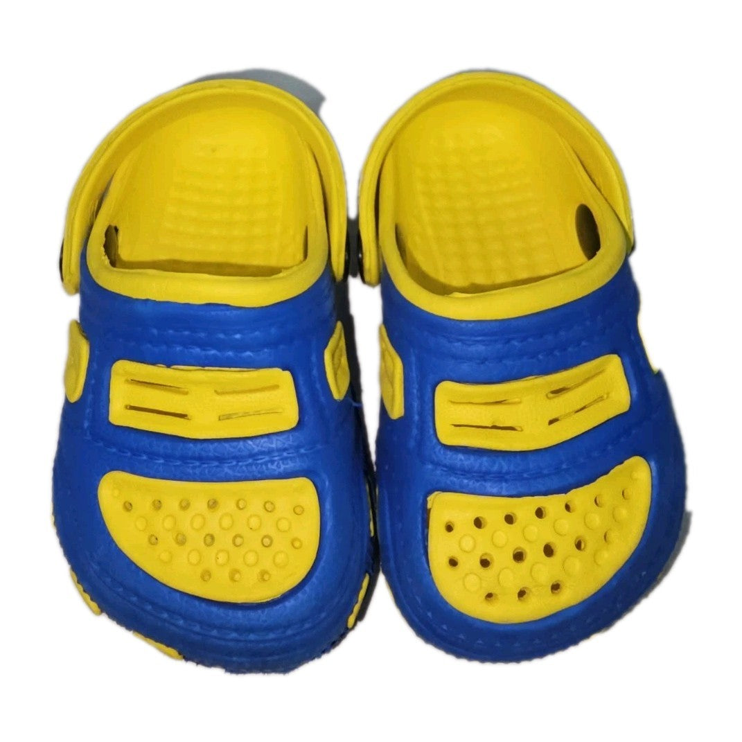 ES913 Unisex Kinder Badelatschen, gelb-blau, Gr.181