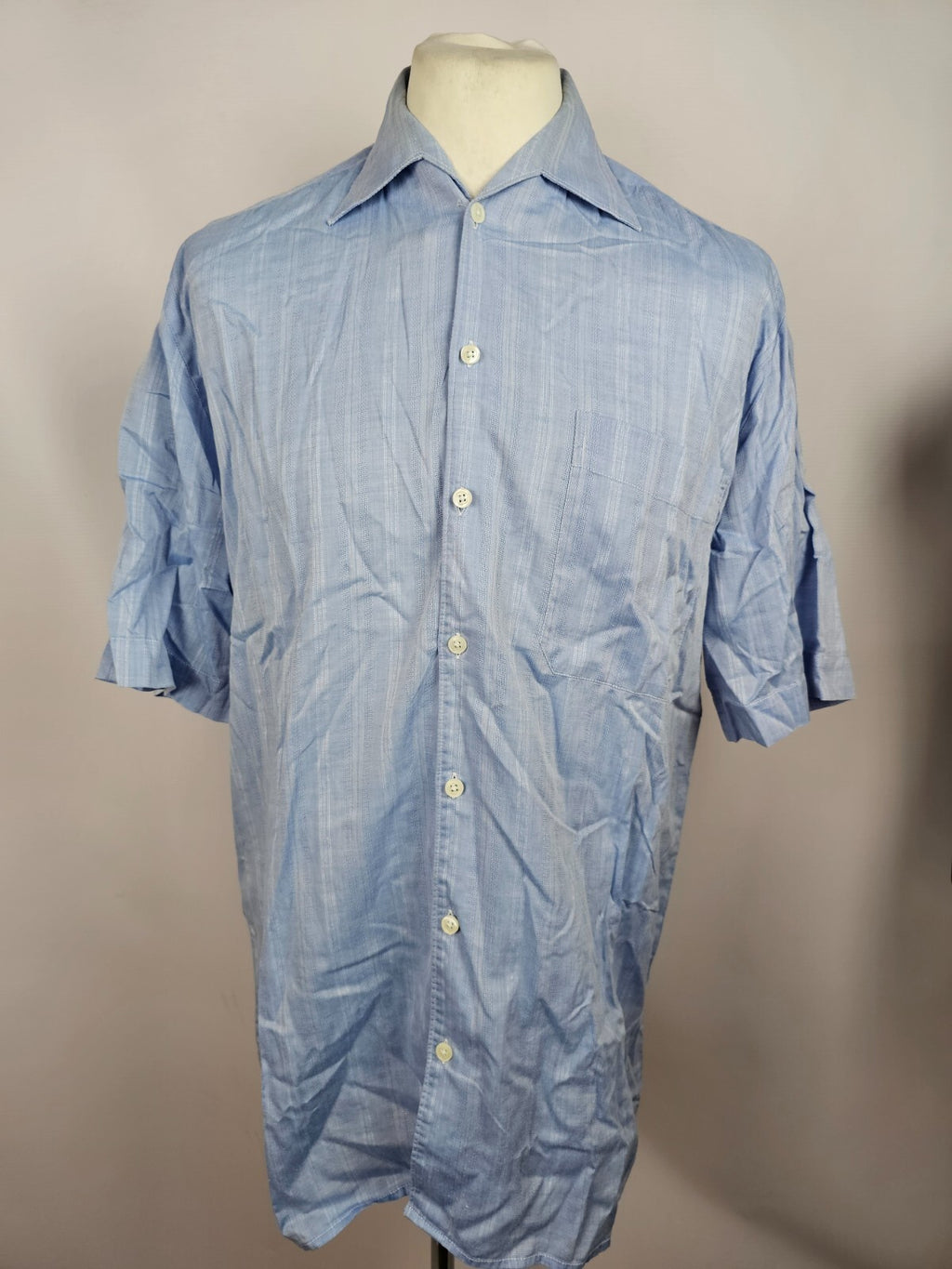 EK2035 Herren Kurzarmhemd von Jupiter, blau, Gr.M(39)0