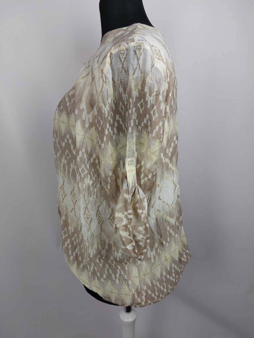 EK4678 Damen Bluse von Laura Torelli, beige, Gr. 482