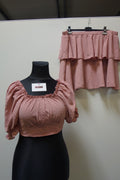 EK3649 Damen Set 2tlg. von SheIn, altrosa, Gr. XL0