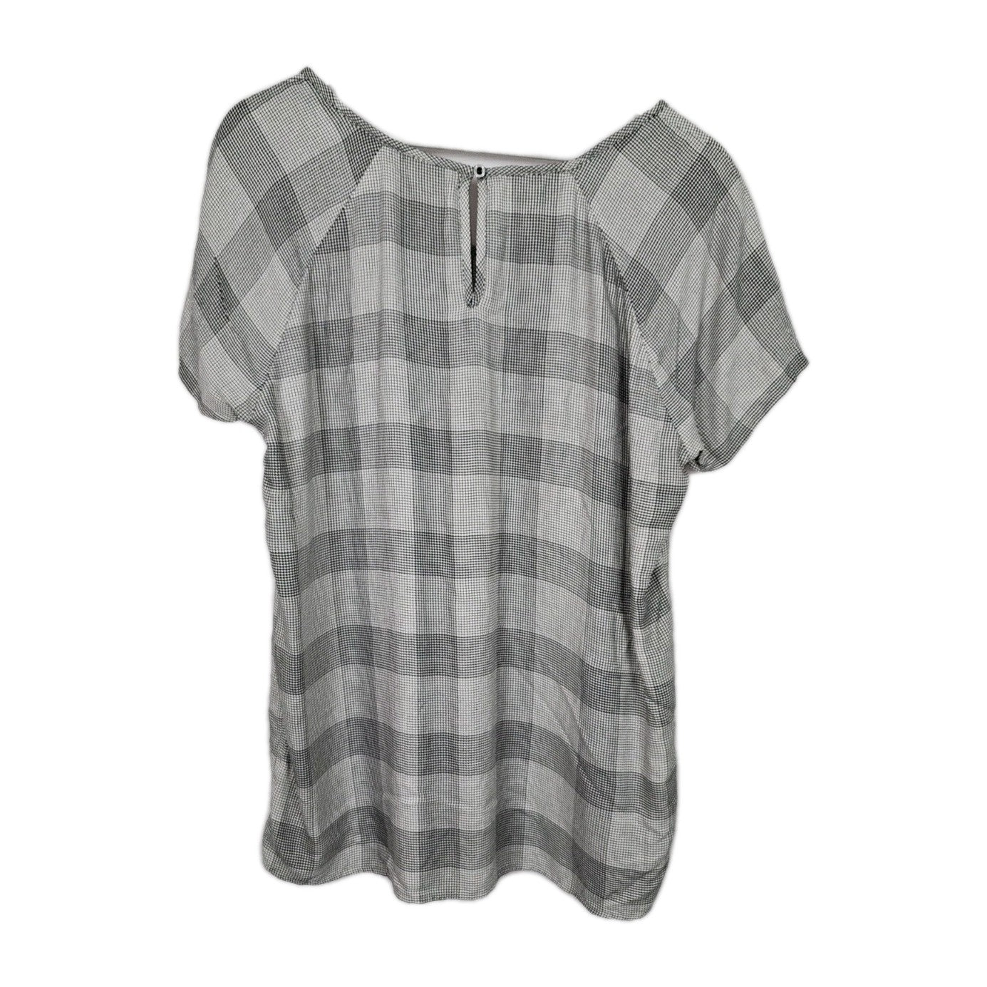 EK11238 Damen Bluse, Schwarz-Weiß, Gr. L1