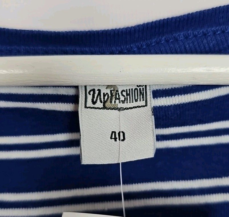 EK9546 Damen Kleid UP Fashion Gr.40 Blau1