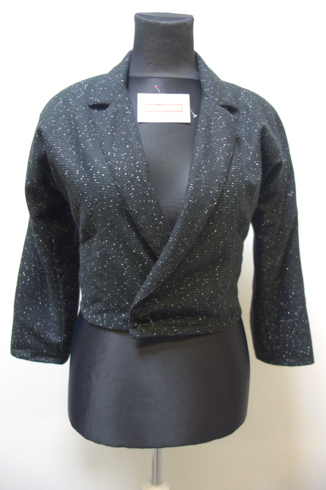 EK0900 Damen Jäckchen von Loretta Margi, schwarz mit weiß, Gr. 380