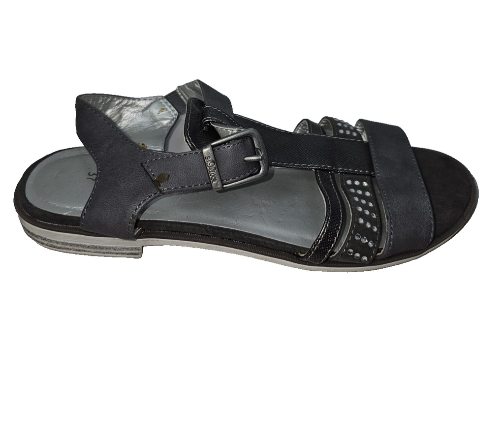 ES0729 Damen Sandale von s.Oliver, grau, Gr.372