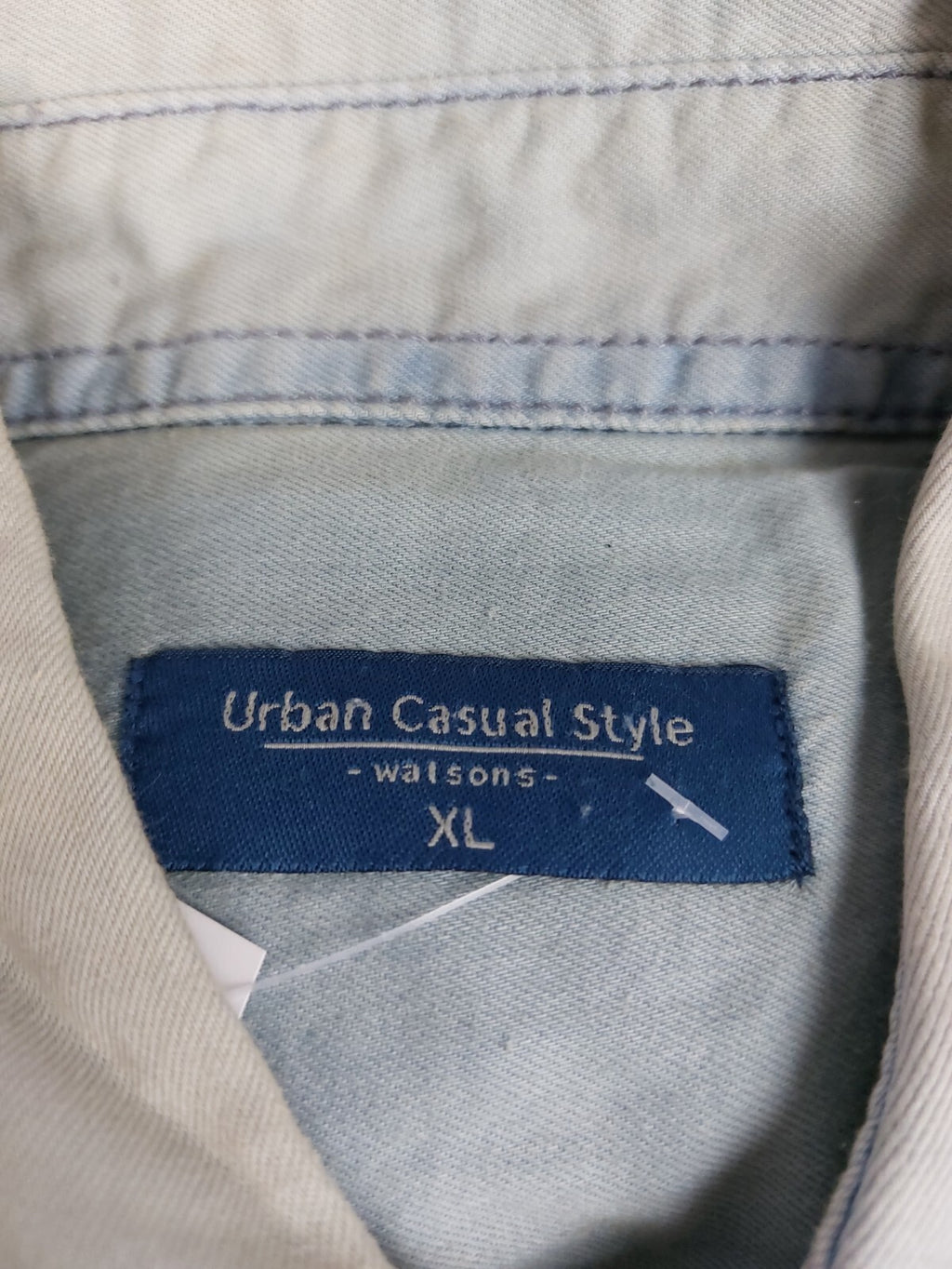 EK4920 Herren Jeanshemd von Urban Casual Style, blau/beige, used Look, Gr. XL/568