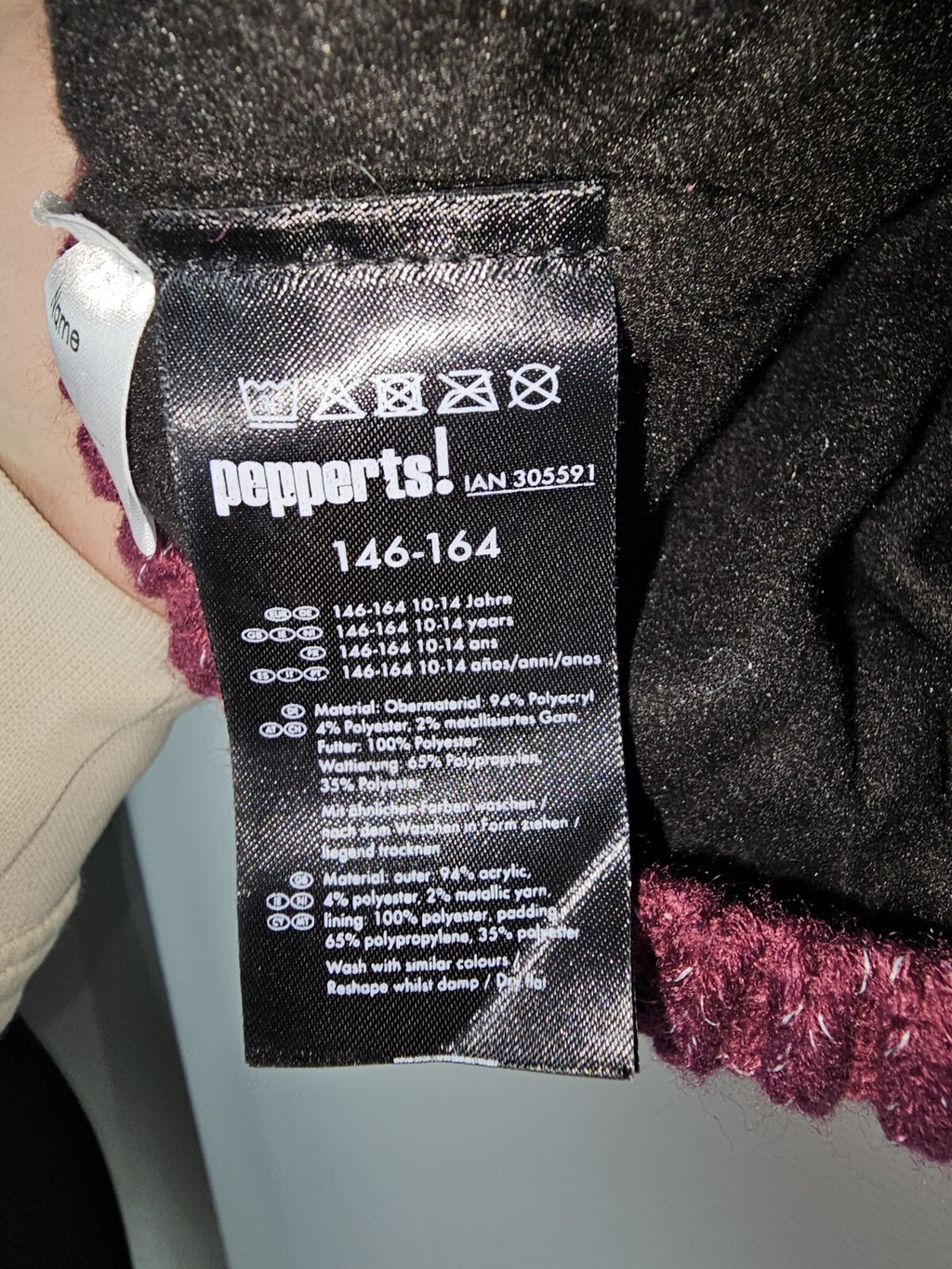 EK6890 Damen Mütze von Pepperts, Magenta1