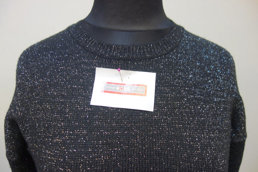 EK2100 Damen Pullover von Esmara, schwarz-glitzernd, gr. 40/421