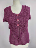 EK2913 Damen Top mit Weste von Peter Luft, lila, Gr.S0