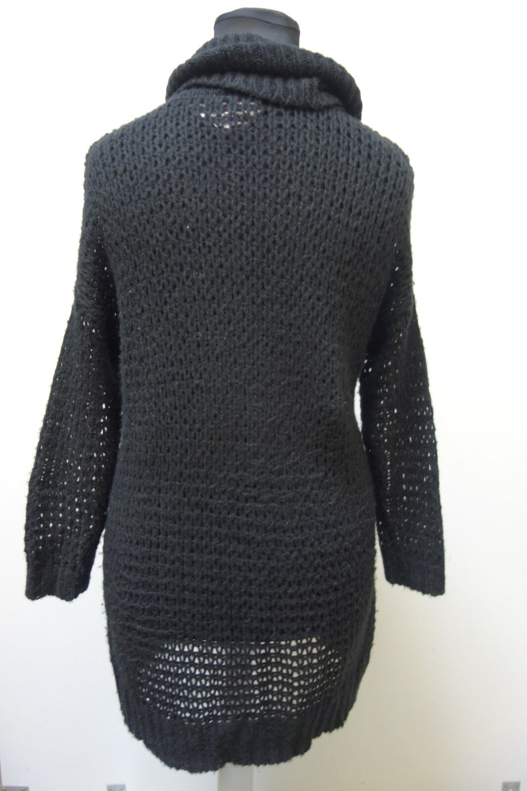 EK0684 Damen Rollkragen Oversize Pullover von Ichi, schwarz, Gr. M4