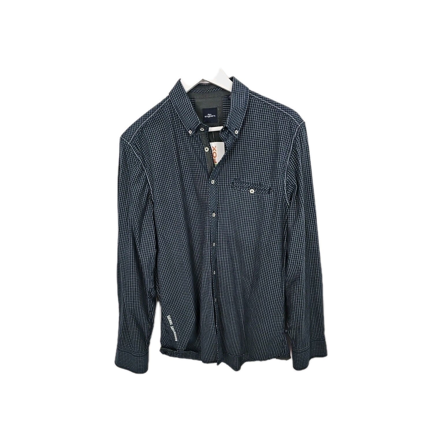 EK9212 Herrenhemd Engbers Gr.M Blau Karriert0