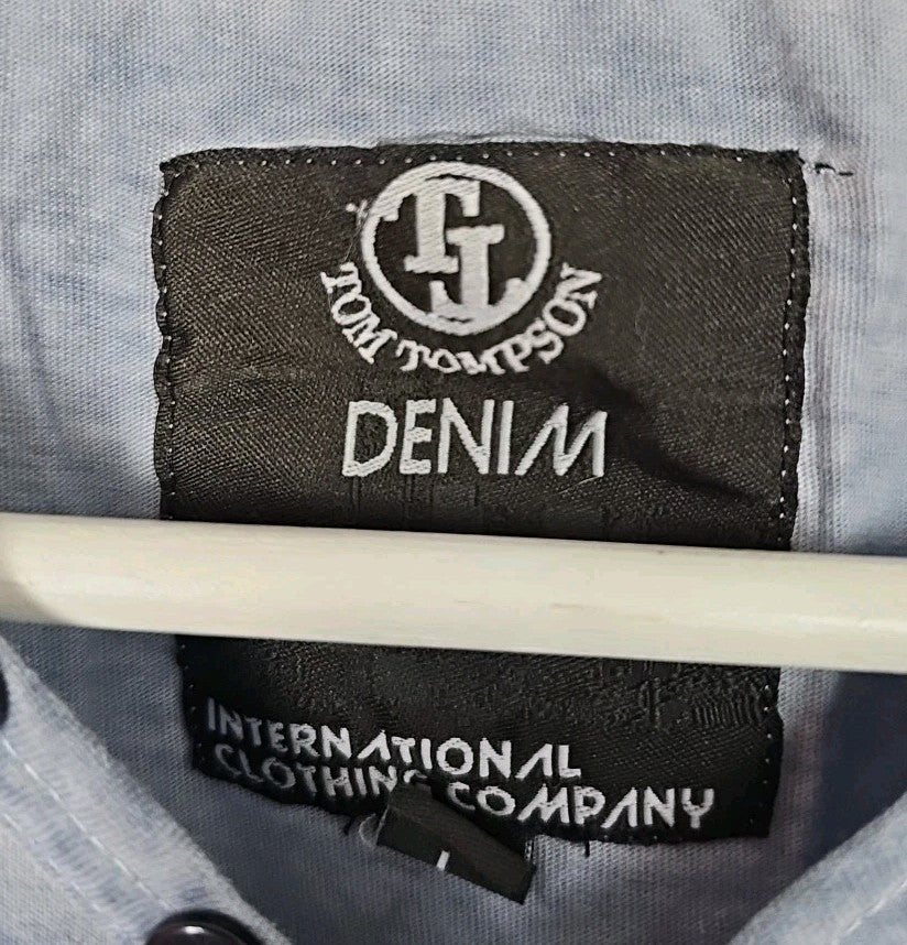 EK7691 Herren T-Shirt Denim Gr.L Blau1