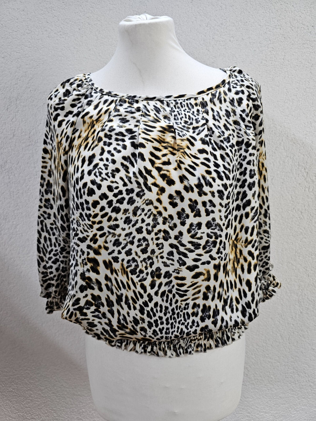 EK5779 Damen Bluse im leolook, Gr. S0