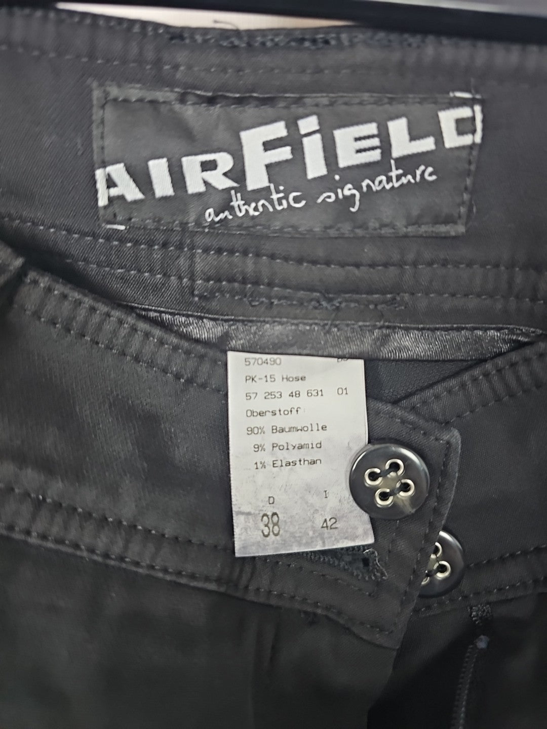 EK8598 Damen Jeans von Airfield, Gr.38, Schwarz1