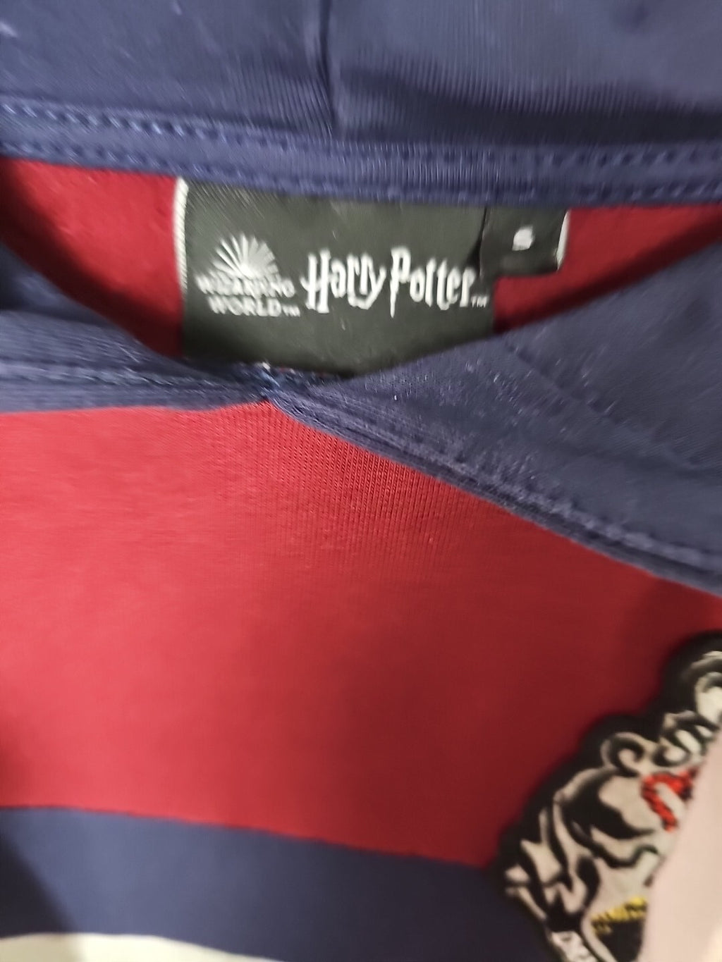 EK 5548 Hoody Damen Hogwarts Blau Bordeaux Gr.S  mit Kapuze1
