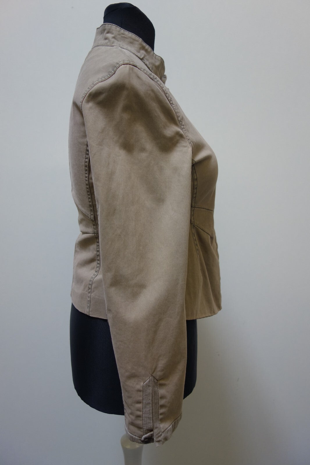 EK0941 Damen Jacke von emozioni, beigegrau, Gr. 403