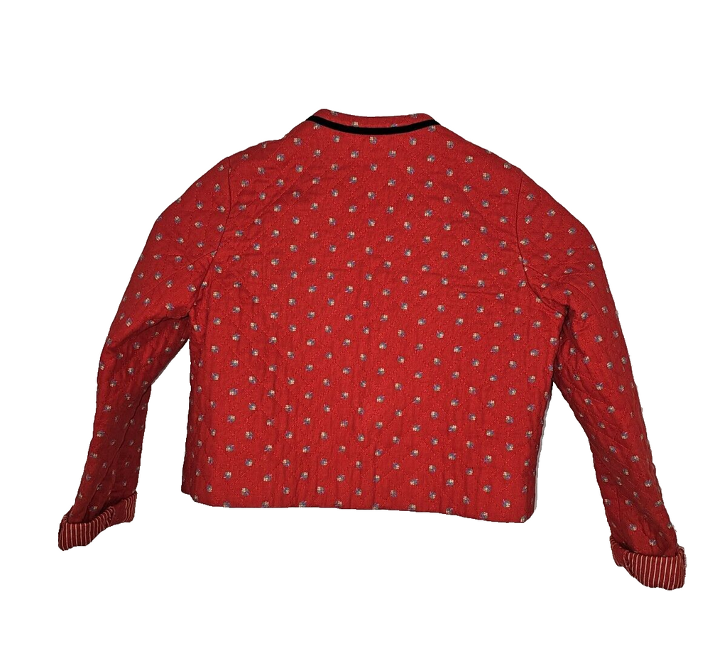 EK6976 Mädchen Trachten Jacke von Trachten Tostmann , Rot, Gr.244