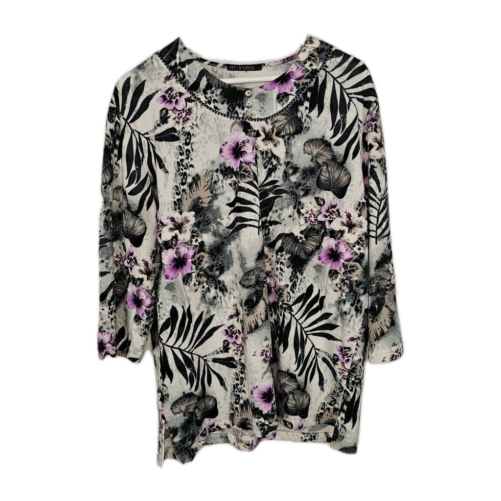 EK11277 Damen Pullover von HT-Stars, Grau, Gr. XL0
