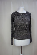 EK3632 Damen Shirt von San Setto, braun gemustert, Gr. 360