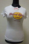 EK1913 Damen T-Shirt von Hard Rock Cafe, weiß, Gr. S0