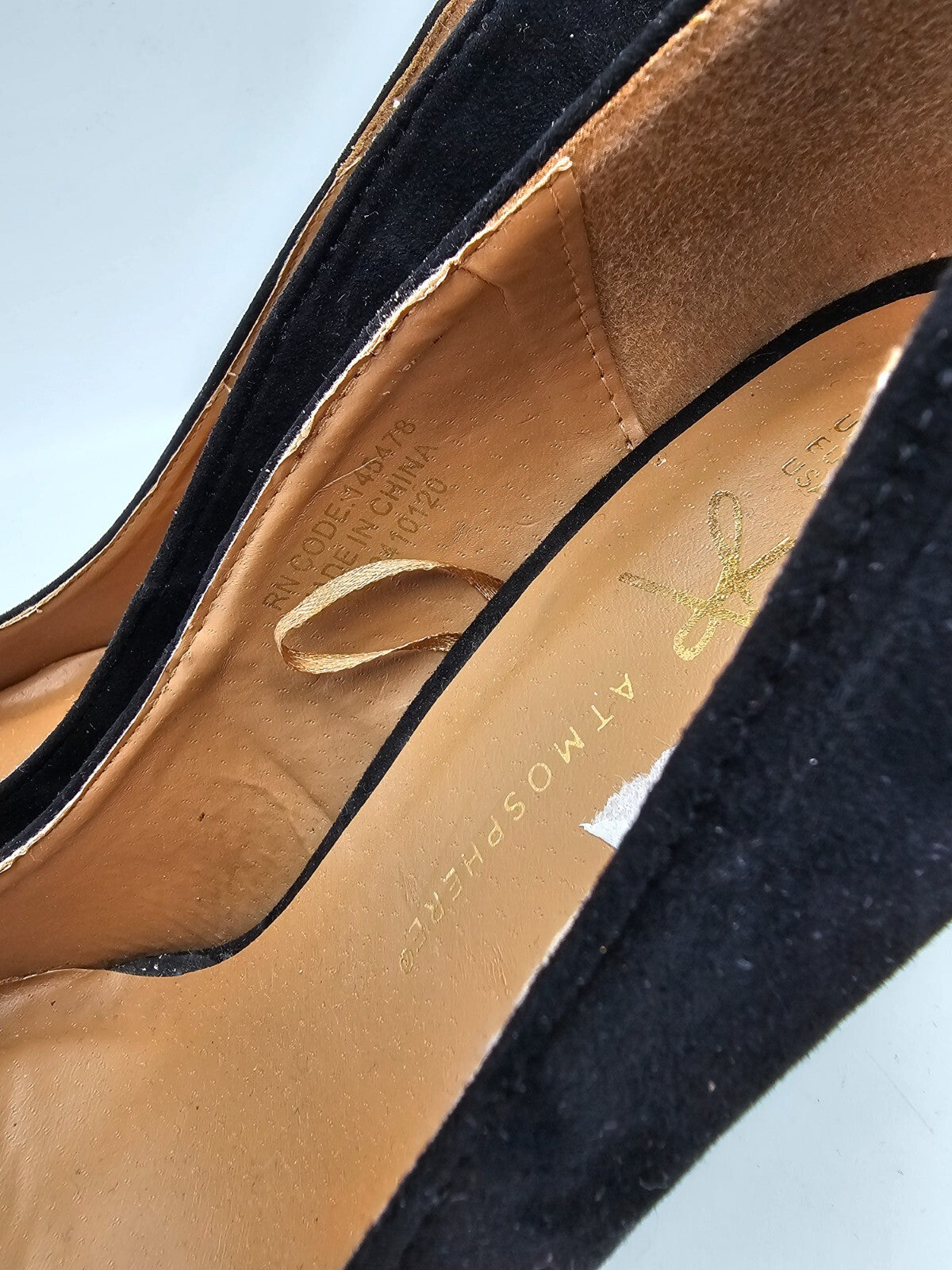 ES0057 Damen Pumps von Atmosphere, schwarz, Gr.40/414