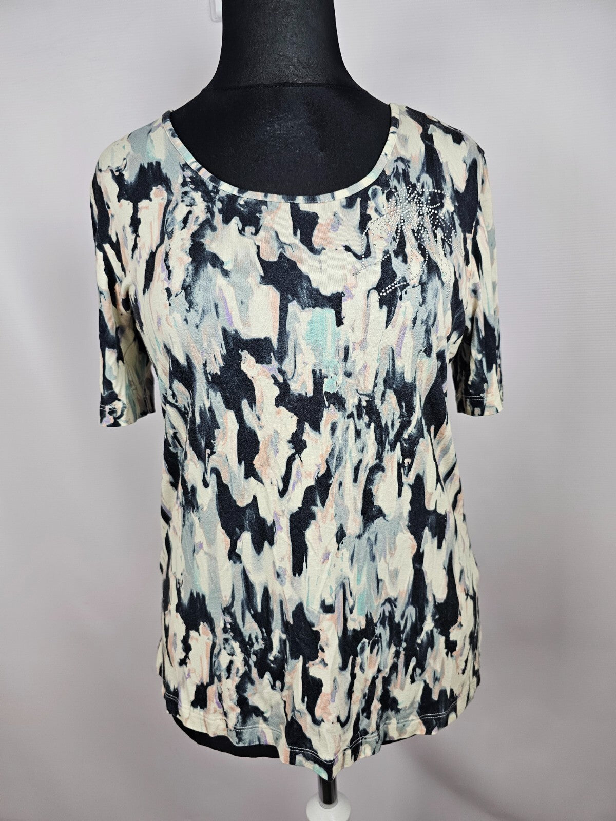 EK5712 Damen T-Shirt von San Setto, blau-gelb, Gr.420