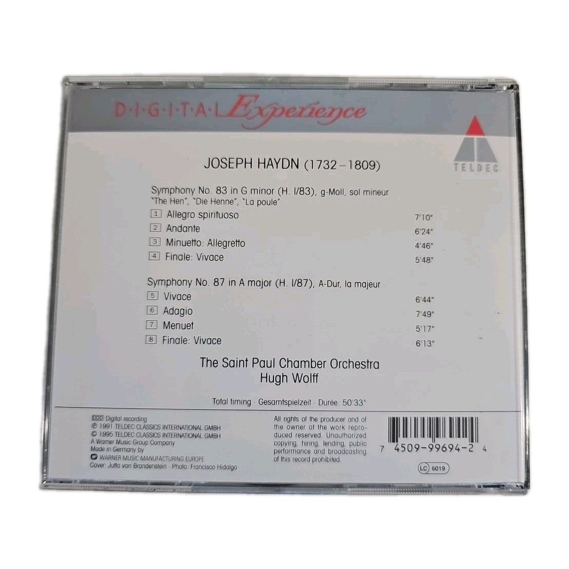 EB4284 CD - Joseph Haydn, Symphonies Nr. 83,87 1