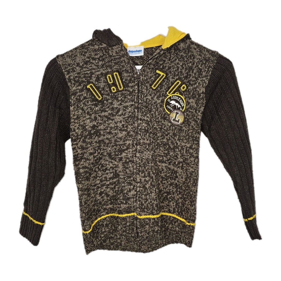 EK11243 Kinder Strickjacke von Dopo Dopo, Braun, Gr. 1220