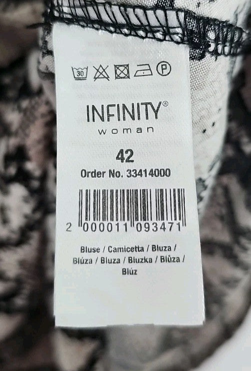EK9809 Damen T-Shirt Infinitiv Women Gr.42 Schlangen Optik2